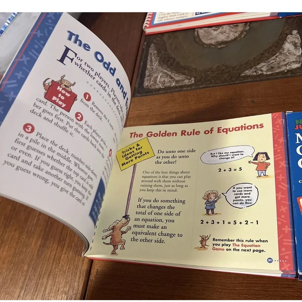 NUMBER JUGGLERS: MATH GAME BOOK &‎ MATH GAME CARDS By Ruth Bell Alexander New